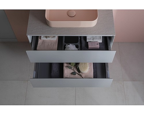 Тумба под раковину Allen Brau Infinity 85 1.21001.PWM подвесная Папирус матовый