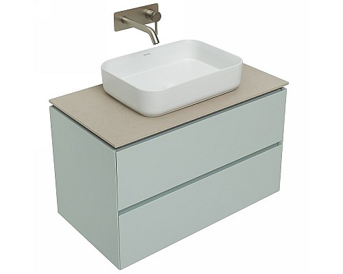 Тумба под раковину Allen Brau Infinity 85 1.21001.PWM подвесная Папирус матовый