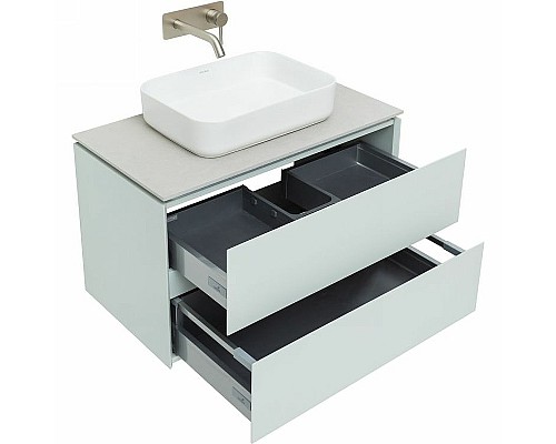 Тумба под раковину Allen Brau Infinity 85 1.21001.PWM подвесная Папирус матовый