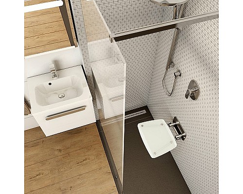 Сиденье для душа Ravak Ovo B II Clear B8F0000051 Прозрачное Нержавеющая сталь