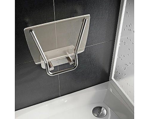Сиденье для душа Ravak Ovo B II Clear B8F0000051 Прозрачное Нержавеющая сталь