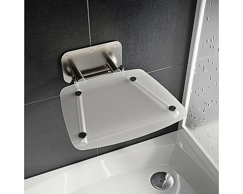 Сиденье для душа Ravak Ovo B II Clear B8F0000051 Прозрачное Нержавеющая сталь
