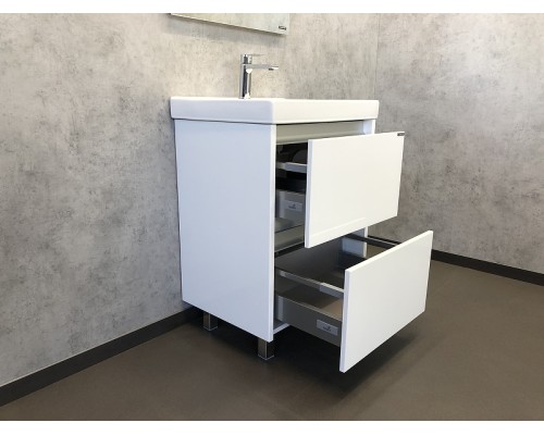 Тумба с раковиной Comforty Дублин 60 Белый глянец