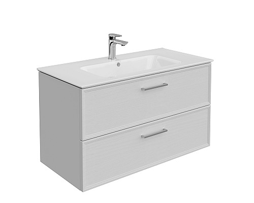 Тумба под раковину Kerama Marazzi PIANO Classic подвесная с ящиками 95, белый матовый
