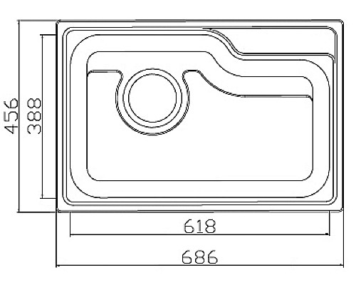 Кухонная мойка Seaman Eco Wien SWT-6845.A Нержавеющая сталь