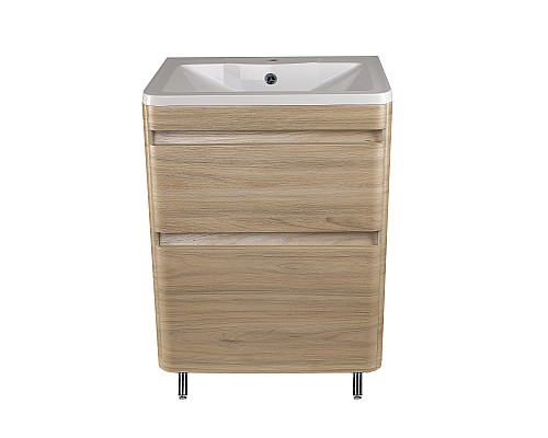 Тумба под раковину напольная Style Line Атлантика 60 СС-00002216 ясень перламутр