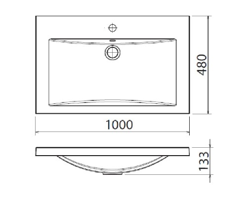 Раковина Florentina Анита 100 10.150.01000.001 Белая
