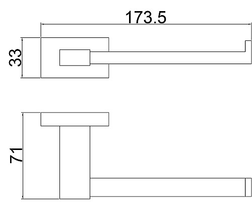 Держатель туалетной бумаги Belz B903 B90303-2 Черный матовый