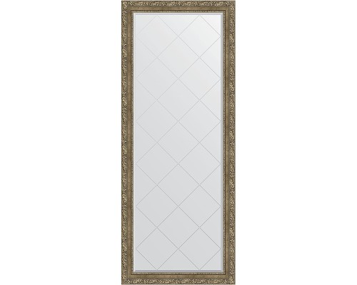 Зеркало Evoform Exclusive-G Floor 200х80 с гравировкой в багетной раме - Виньетка античная латунь 85 мм