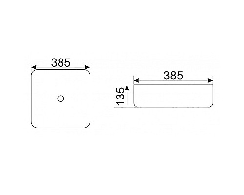 Раковина-чаша CeramaLux 39 D1303H004 Черная