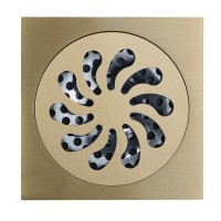 Трап сливной Veragio Canyon d40 VR.CAN-206.BR, с решеткой 10х10, с клапаном бронза