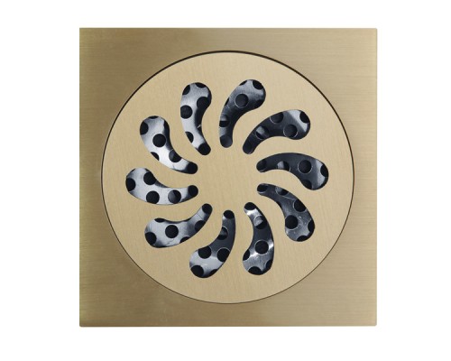 Трап сливной Veragio Canyon d40 VR.CAN-206.BR, с решеткой 10х10, с клапаном бронза