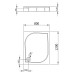 Душевой поддон из искусственного камня Radaway Paros D 80x120x13 белый