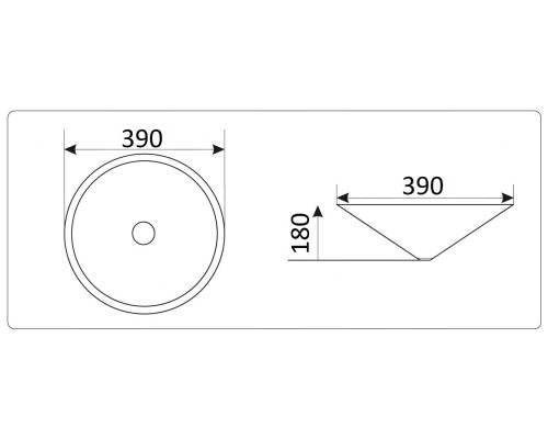 Раковина CeramaLux 39 NYJ848/1 Белая