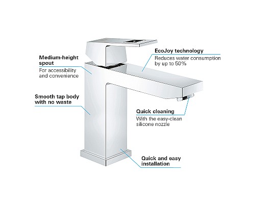 Смеситель Grohe для раковины однорычажный 23446000