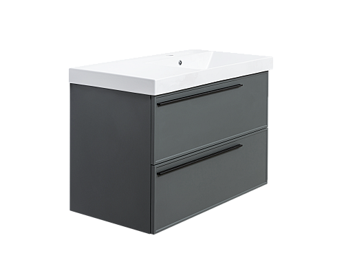 Тумба под раковину La Fenice Elba Grigio TWIN серый 90