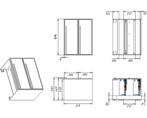 Тумба под раковину La Fenice Elba Grigio TWIN серый 90
