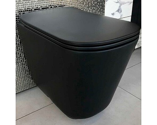Унитаз Kerasan Tribeca 511831 приставной Черный матовый без сиденья