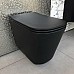 Унитаз Kerasan Tribeca 511831 приставной Черный матовый без сиденья