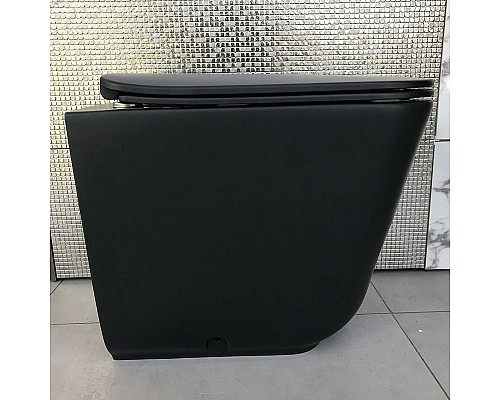 Унитаз Kerasan Tribeca 511831 приставной Черный матовый без сиденья