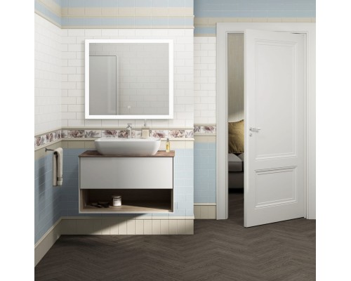 Тумба под раковину Kerama Marazzi PLAZA Modern подвесная с ящиком и полкой 80