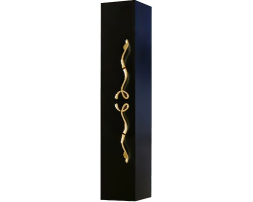 Шкаф пенал Clarberg Due amanti 25 DUE0525BLK Черный без ручек