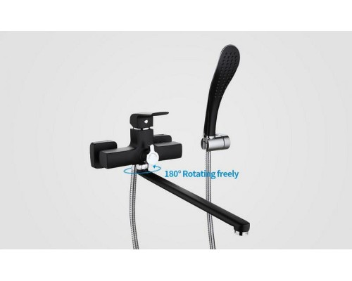 Смеситель для ванны Gappo G50 G2250 универсальный Черный матовый