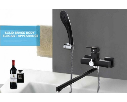 Смеситель для ванны Gappo G50 G2250 универсальный Черный матовый