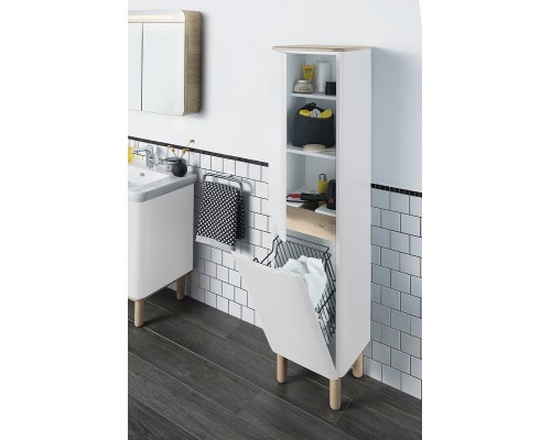 Шкаф пенал Vitra Sento 40 L 60854 подвесной Белый