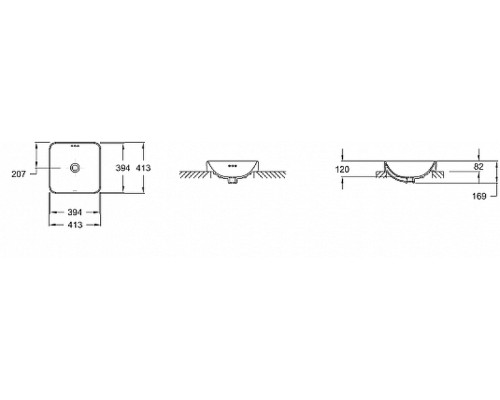 Раковина Jacob Delafon Vox 41 E2661-0 Белая