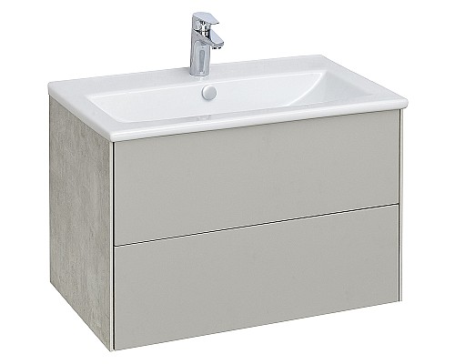Тумба под раковину Aquaton Сохо 75 1A258101AJ9A0 подвесная Слэйт Галька серая