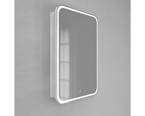 Зеркальный шкаф Jorno Modul 60 Mol.03.60/P/W/JR с подсветкой Белый Зеркальный шкаф Jorno Modul 60 Mol.03.60/P/W/JR с подсветкой Белый