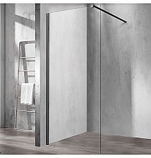 Душевая перегородка Vincea Walk-In 110 VSW-1H110CLB Черный матовый