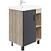 Тумба под раковину Onika Тимбер 60.01 106116 Серый матовый Дуб сонома