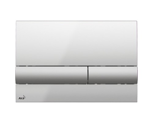 Кнопка смыва AlcaPlast M1713 хром глянцевая/матовая