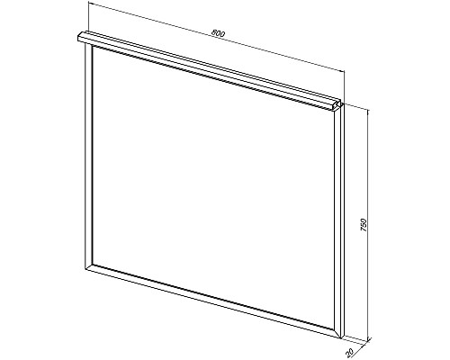 Зеркало Allen Brau Priority 80 1.31015.BB с подсветкой Черный браш
