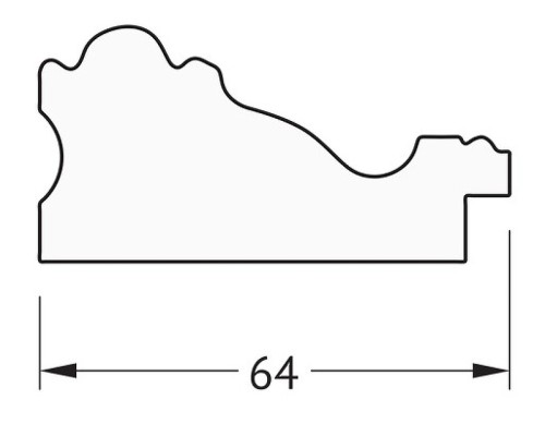 Зеркало Evoform Definite 105х55 BY 3077 в багетной раме - Версаль кракелюр 64 мм