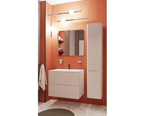 Шкаф пенал Эстет Kare Luxe 35 R ФР-00006002 подвесной Белый