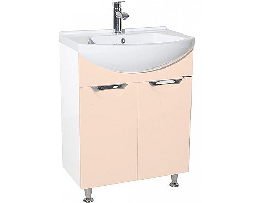 Тумба под раковину Bellezza Альфа 65 4638810000079 Бежевая Белая