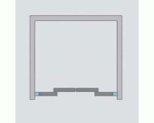 Душевая дверь в нишу Radaway Idea DWD 170x200 профиль Хром стекло прозрачное