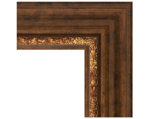 Зеркало Evoform Exclusive-G 121х96 BY 4363 с гравировкой в багетной раме - Римская бронза 88 мм