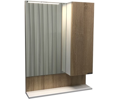 Зеркало со шкафом Comforty Рига 60 00004142211 Дуб сонома