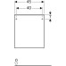 Боковой шкафчик Geberit Acanto 45 см 500.618.JK.2