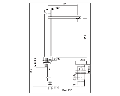 Смеситель на раковину Cezares TREND-LC11-01-Cr