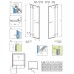 Душевая дверь Radaway Arta DWJ II 620 профиль Хром стекло прозрачное