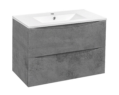 Тумба под раковину Vincea Mia 80 VMC-2MC800BT подвесная Beton