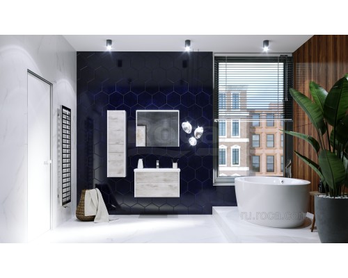 Шкаф - колонна Roca Ronda R ZRU9303006 белый матовый/бетон 