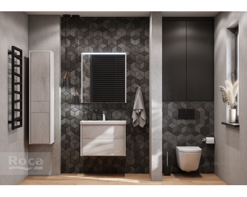 Шкаф - колонна Roca Ronda R ZRU9303006 белый матовый/бетон 