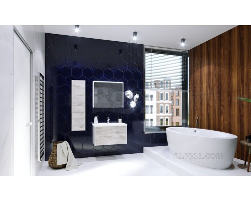 Шкаф - колонна Roca Ronda R ZRU9303006 белый матовый/бетон 