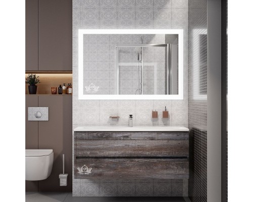 Зеркало Art&Max Soli AM-Sol-1000-700-DS-F-H с подсветкой с сенсорным выключателем